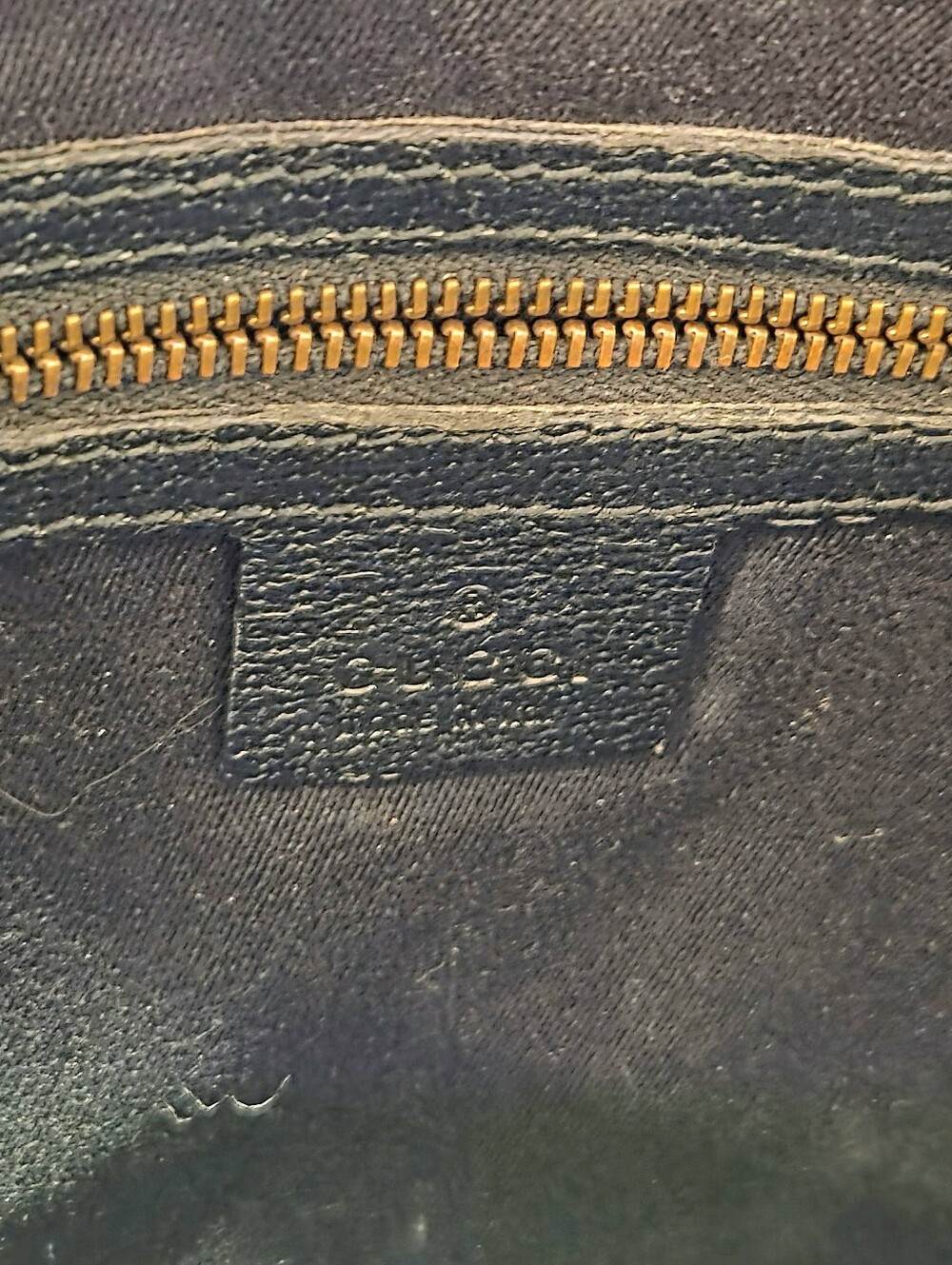 Black GG Monogram Shoulder Bag with Gold Stud Accents - Picture 13 of 16
